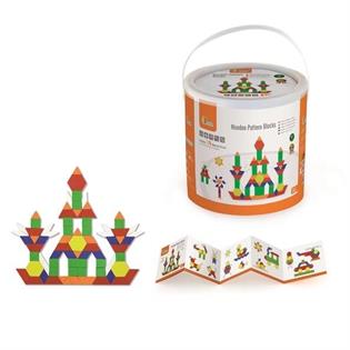 Детская мозаика Viga Toys Деревянные картинки 250 эл. (50065)