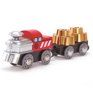 Набор для игрушечной железной дороги Hape Грузовой поезд с шестеренками (E3751)