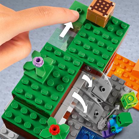 Конструктор LEGO Minecraft Закинута шахта 248 деталей (21166) - фото 6