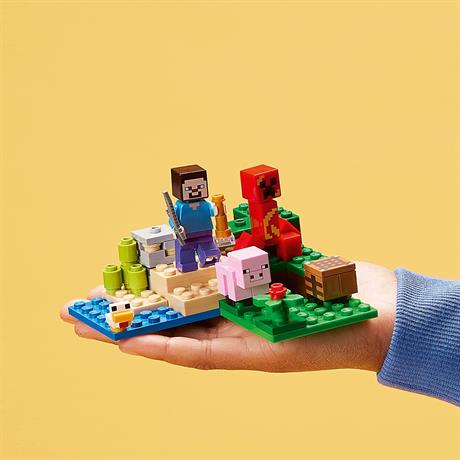 Конструктор LEGO Minecraft Засідка кріпера 72 деталі (21177) - фото 4