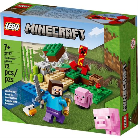 Конструктор LEGO Minecraft Засада крипера 72 детали (21177) - фото 5