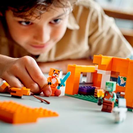 Конструктор LEGO Minecraft Лисяча хатина 193 деталі (21178) - фото 6
