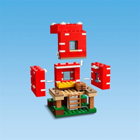 Конструктор LEGO Minecraft Грибний будинок 272 деталі (21179) - фото 3