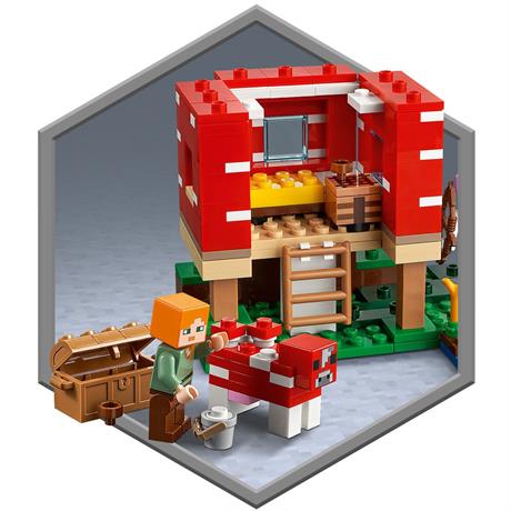 Конструктор LEGO Minecraft Грибной дом 272 детали (21179) - фото 4