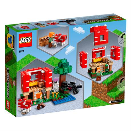 Конструктор LEGO Minecraft Грибной дом 272 детали (21179) - фото 8