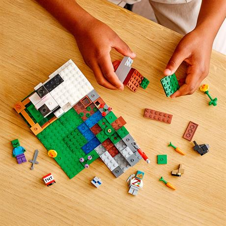 Конструктор LEGO Minecraft Кроляче ранчо 340 деталей (21181) - фото 3