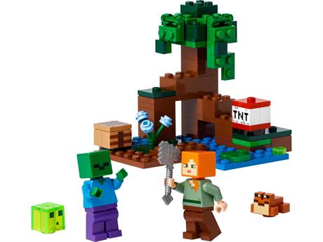 Конструктор LEGO Minecraft Приключения на болоте 65 деталей (21240) - фото 0