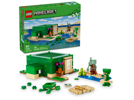 Конструктор LEGO Minecraft Пляжный дом в форме черепахи 234 детали (21254) - фото 10