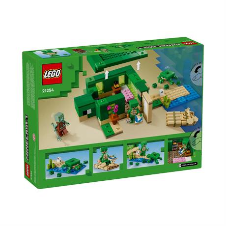 Конструктор LEGO Minecraft Пляжний будинок у формі черепахи 234 деталі (21254) - фото 0