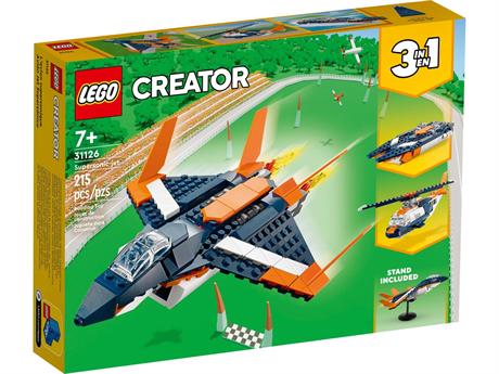Конструктор LEGO Creator Сверхзвуковой самолёт 215 деталей (31126) - фото 8