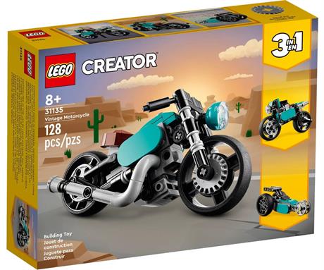Конструктор LEGO Creator Винтажный мотоцикл 128 деталей (31135) - фото 10