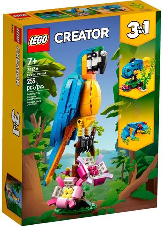 Конструктор LEGO Creator Екзотичний папуга 253 деталі (31136) - фото 10