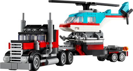 Конструктор LEGO Creator Бортовой грузовик с вертолетом 270 деталей (31146) - фото 1