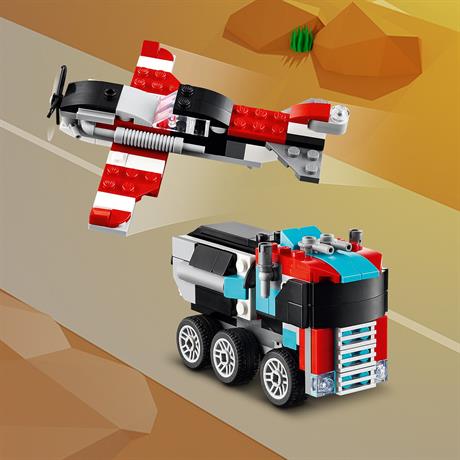 Конструктор LEGO Creator Бортова вантажівка з гелікоптером 270 деталей (31146) - фото 3