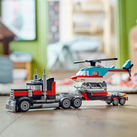 Конструктор LEGO Creator Бортова вантажівка з гелікоптером 270 деталей (31146) - фото 7