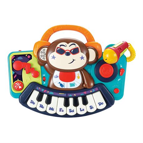 Музыкальная игрушка Hola Toys Пианино-обезьянка с микрофоном (3137) - фото 0