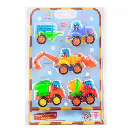 Іграшка Huile Toys Вантажівочка (комплект з 4 шт.) (326) - фото 1