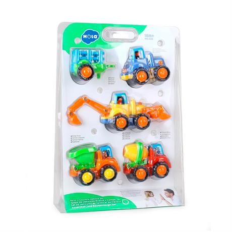 Іграшка Huile Toys Вантажівочка (комплект з 4 шт.) (326) - фото 3