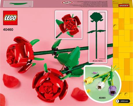 Конструктор LEGO Iconic Розы 120 деталей (40460) - фото 3