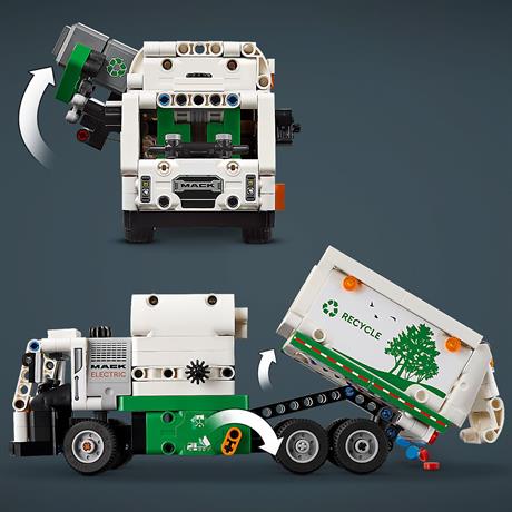 Конструктор LEGO Technic Сміттєвоз Mack LR Electric 503 деталі (42167) - фото 2