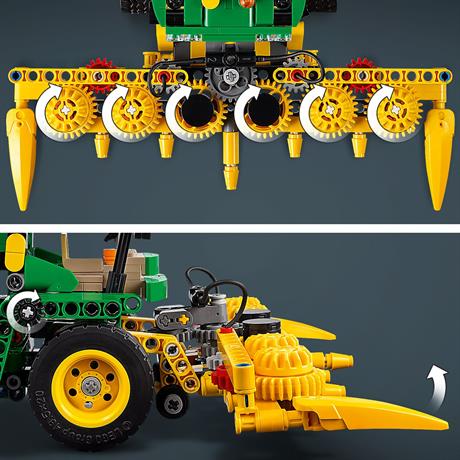 Конструктор LEGO Technic Кормоуборочный комбайн John Deere 9700, 559 деталей (42168) - фото 2