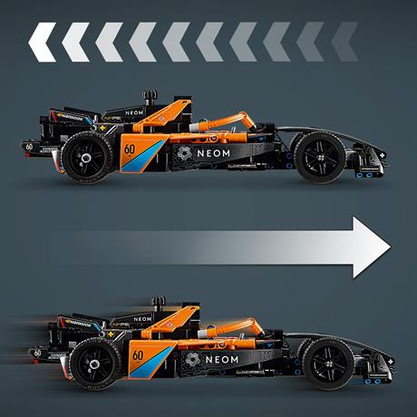 Конструктор LEGO Гоночный автомобиль NEOM McLaren Formula E 452 детали (42169) - фото 5
