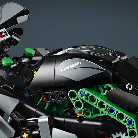 Конструктор LEGO Technic Мотоцикл Kawasaki Ninja H2R 643 деталі (42170) - фото 6