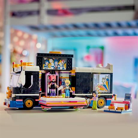 Конструктор LEGO Friends Автобус для музичного туру попзірки 845 деталей (42619) - фото 7