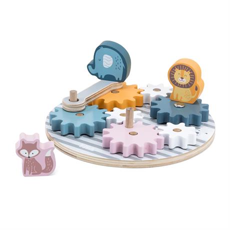 Деревянный игровой набор Viga Toys PolarB Шестеренки со зверятами (44006) - фото 2
