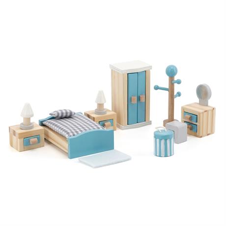 Дерев'яні меблі для ляльок Viga Toys PolarB Спальня (44035) - фото 0