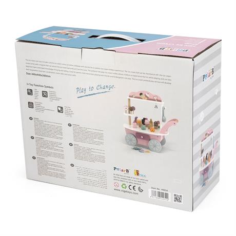 Деревянный игровой набор Viga Toys PolarB Магазин мороженого на колесах (44054) - фото 9
