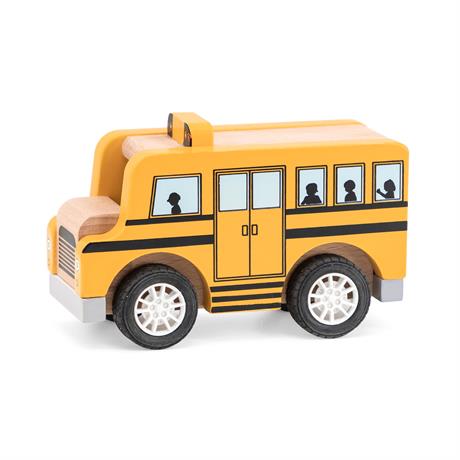 Дерев'яна машинка Viga Toys Шкільний автобус (44514) - фото 0