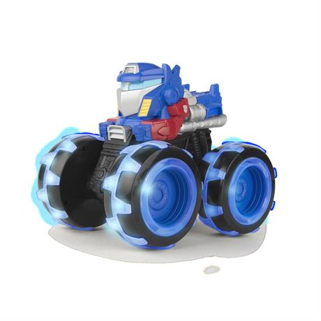 Игрушечная машинка John Deere Kids Monster Treads Оптимус Прайм с большими светящимися колесами (47423) - фото 0