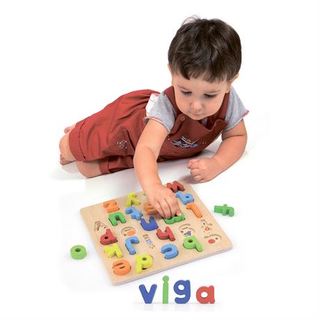 Деревянный пазл Viga Toys Английский алфавит строчные буквы (50125) - фото 4