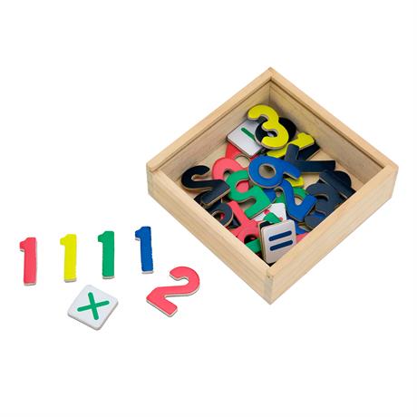 Набор магнитных цифр и знаков Viga Toys 37 шт. (50325) - фото 0