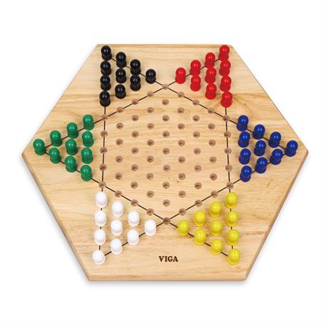 Деревянная настольная игра Viga Toys Китайские шашки (56143) - фото 0