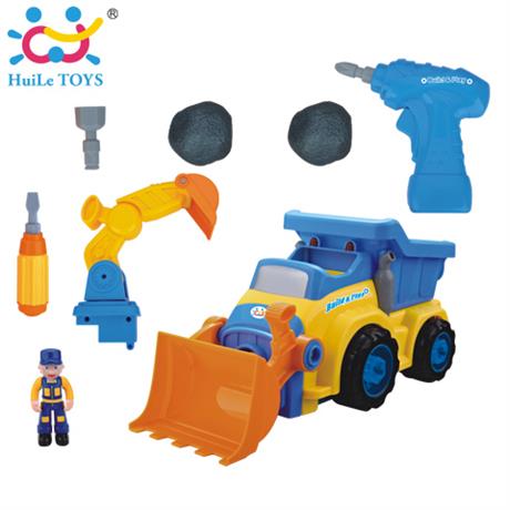 Іграшка-конструктор Huile Toys Будівельна машина (566AB) - фото 0