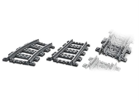 Конструктор LEGO City Рейки 20 деталей (60205) - фото 0