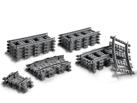Конструктор LEGO City Рельсы 20 деталей (60205) - фото 0