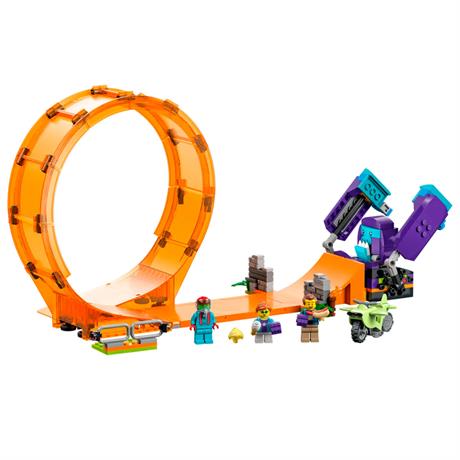 Конструктор LEGO City Stuntz Трюковая петля Сокрушительный шимпанзе 226 деталей (60338) - фото 1