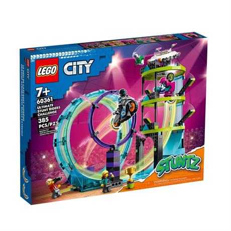 Конструктор LEGO City Stuntz Неймовірне завдання для каскадерів 385 деталей (60361) - фото 8