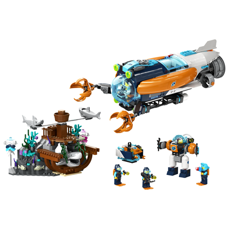 Конструктор LEGO City Exploration Подводная лодка для глубоководных исследований 842 детали (60379) - фото 9