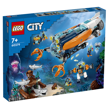 Конструктор LEGO City Exploration Подводная лодка для глубоководных исследований 842 детали (60379) - фото 0