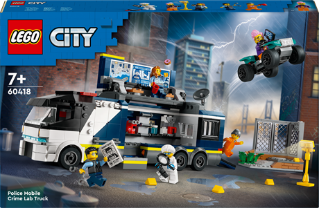 Конструктор LEGO City Передвижная полицейская криминалистическая лаборатория 674 детали (60418) - фото 0