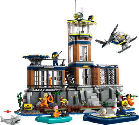 Конструктор LEGO City Полицейский остров-тюрьма 980 деталей (60419) - фото 1