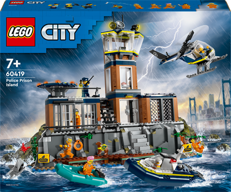Конструктор LEGO City Полицейский остров-тюрьма 980 деталей (60419) - фото 0