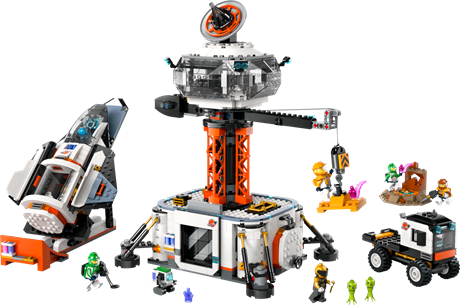 Конструктор LEGO City Космическая база и стартовая площадка для ракеты 1422 детали (60434) - фото 1
