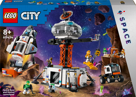 Конструктор LEGO City Космічна база й стартовий майданчик для ракети 1422 деталі (60434) - фото 0