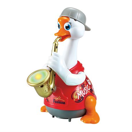 Музична іграшка Hola Toys Гусак-саксофоніст червоний (6111-red) - фото 0