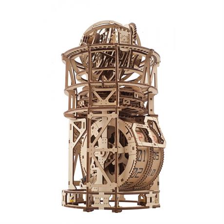 Деревянный механический 3D конструктор Ukrainian Gears Астрономичные часы с турбийоном (70162) - фото 2